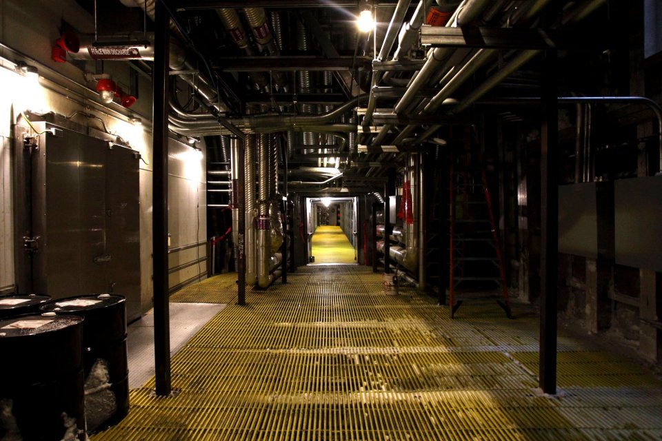 South Pole station tunnels