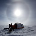 Diamond dust and sun dogs