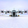 LC-130 grounded at the South Pole
